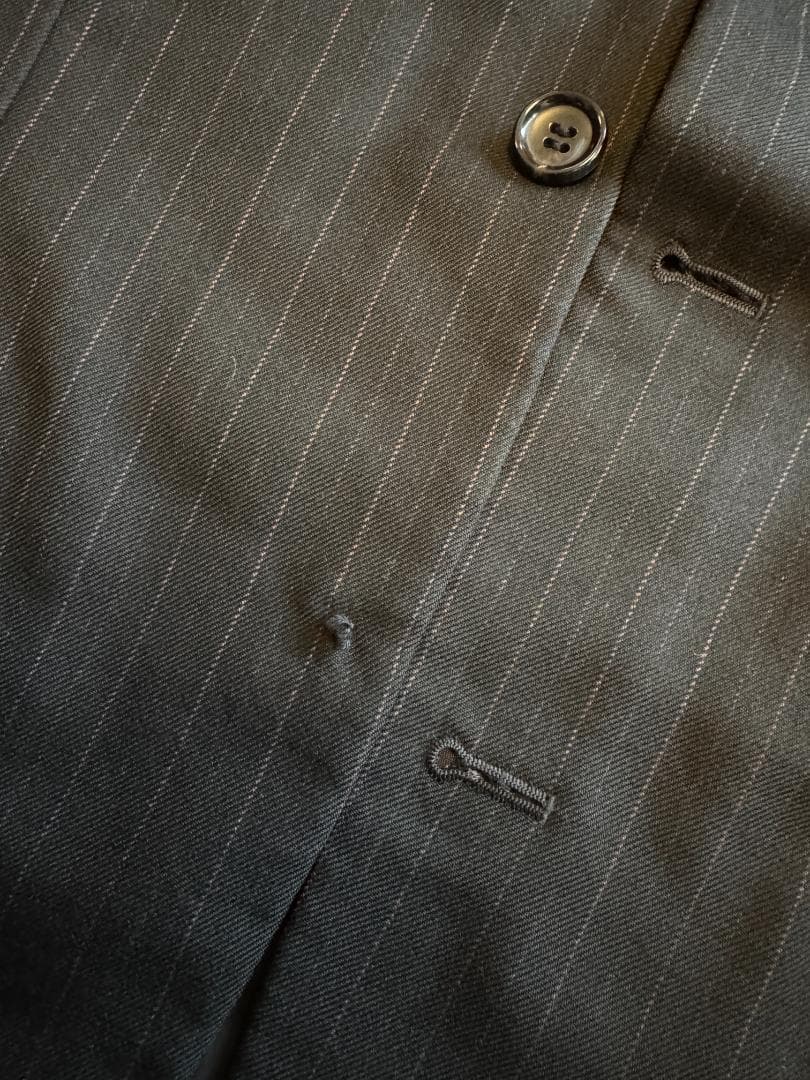 Sサイズ コムデギャルソン オム ウール スーツ セットアップ ストライプ