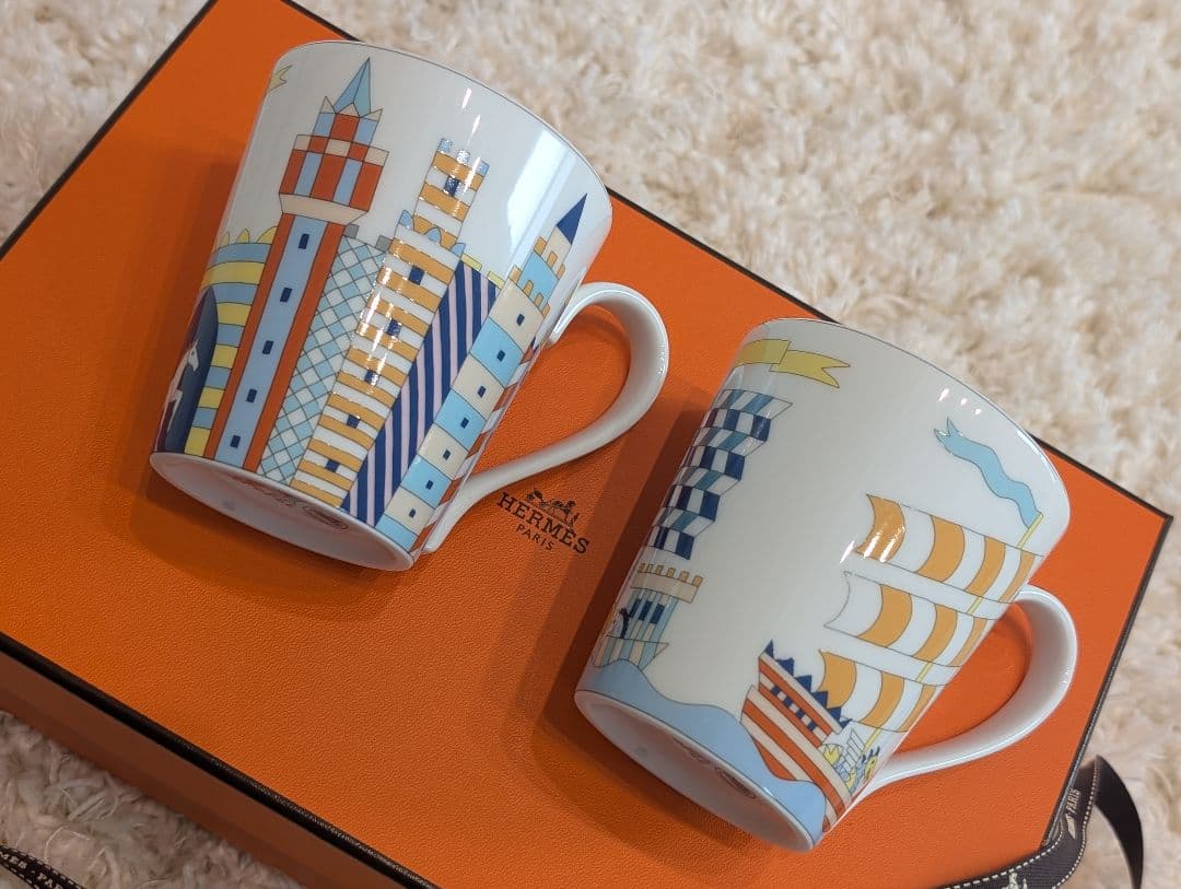 エルメス　ペア　マグカップ　エポペ　新品未使用品
