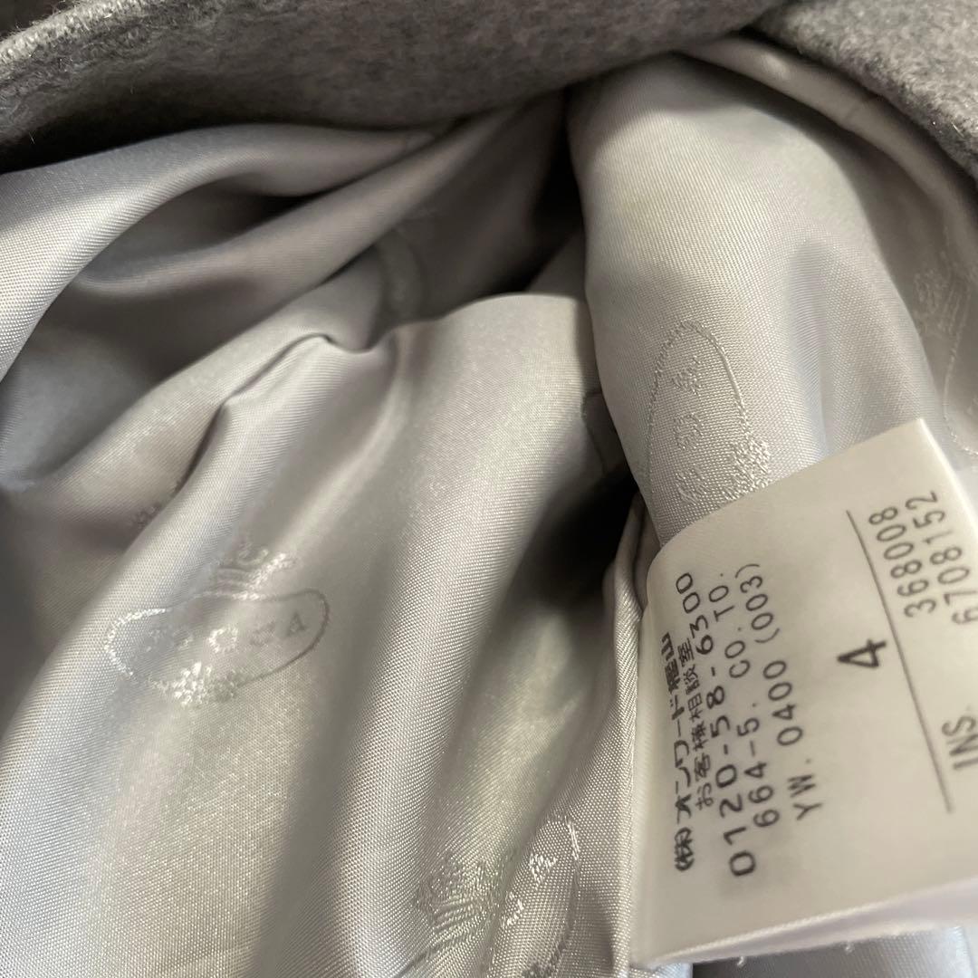 本日限定価格TOCCA グレー ロングコート サイズ4 カシミヤ100%