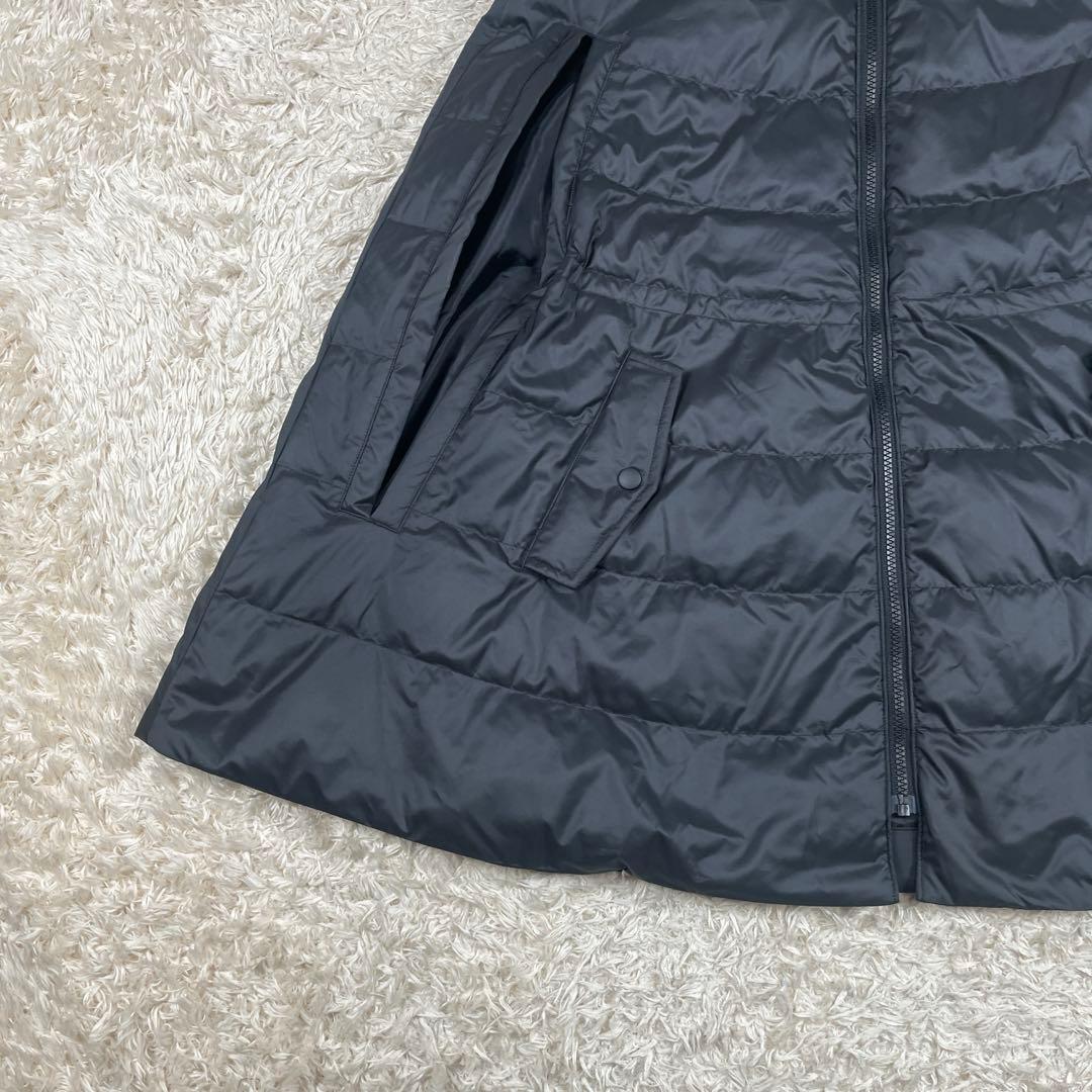 theory luxe 2way ケープ型 ダウンコート ポンチョ 38 M