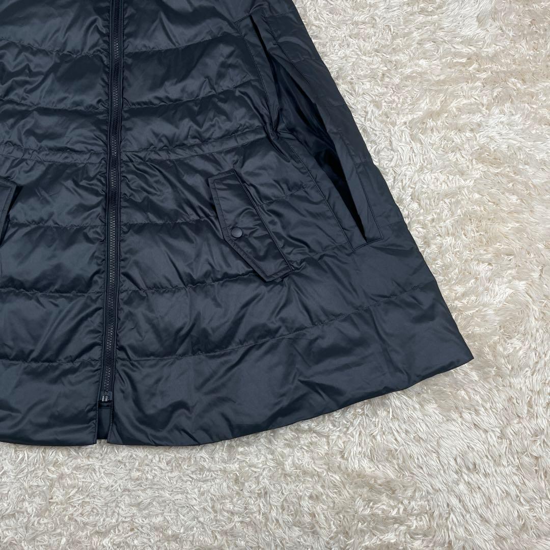 theory luxe 2way ケープ型 ダウンコート ポンチョ 38 M