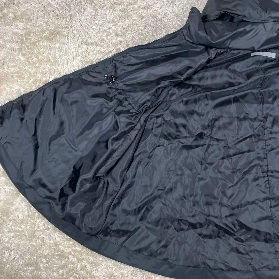 theory luxe 2way ケープ型 ダウンコート ポンチョ 38 M