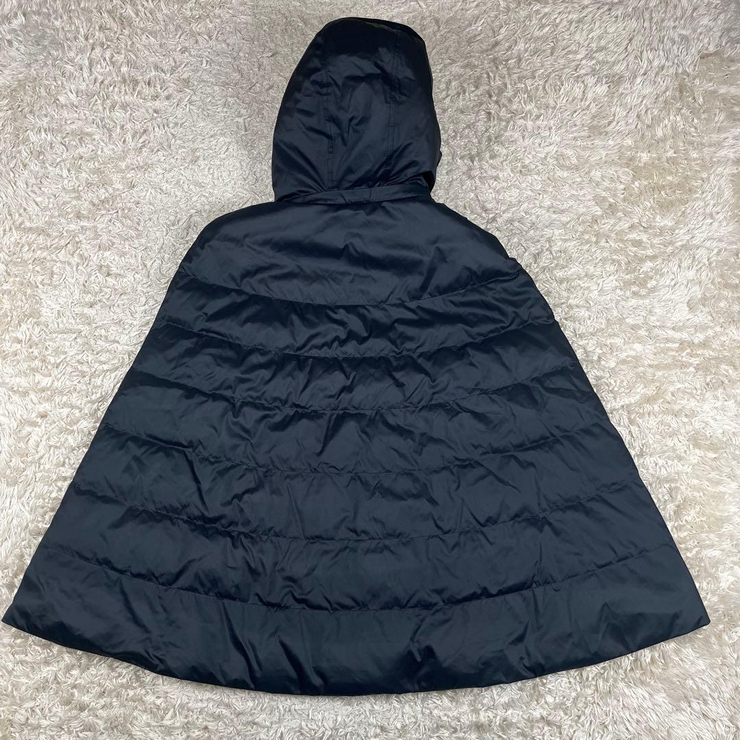 theory luxe 2way ケープ型 ダウンコート ポンチョ 38 M
