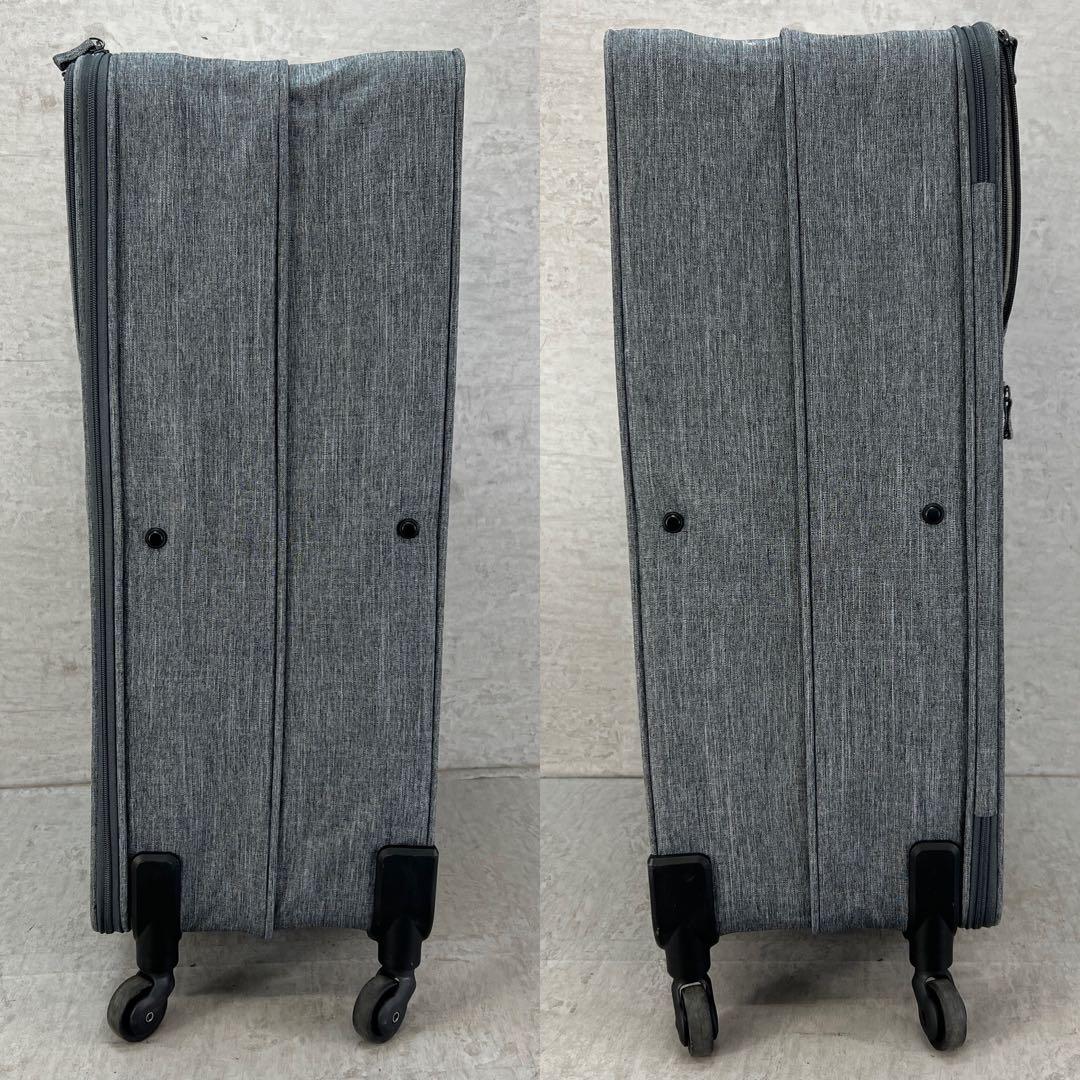 比較的美品　無印良品　特大　81L　半分の厚みで収納できるソフトキャリーケース