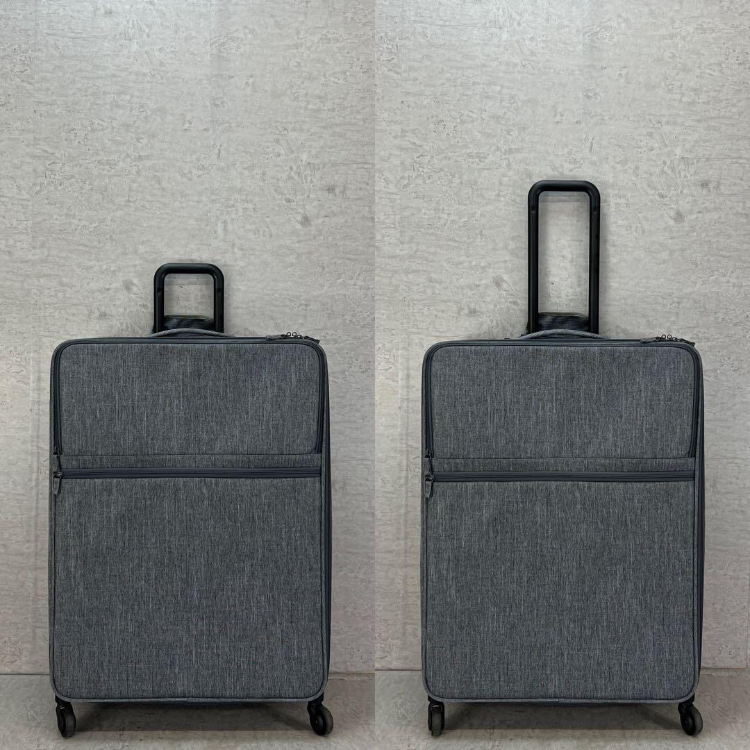 比較的美品　無印良品　特大　81L　半分の厚みで収納できるソフトキャリーケース