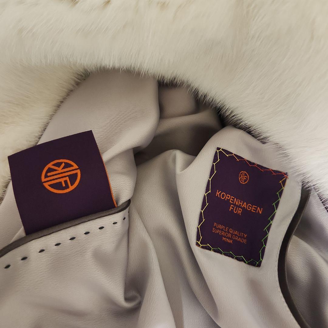 ミンクファージャケット　コート　ホワイトミンク　コペンハーゲン