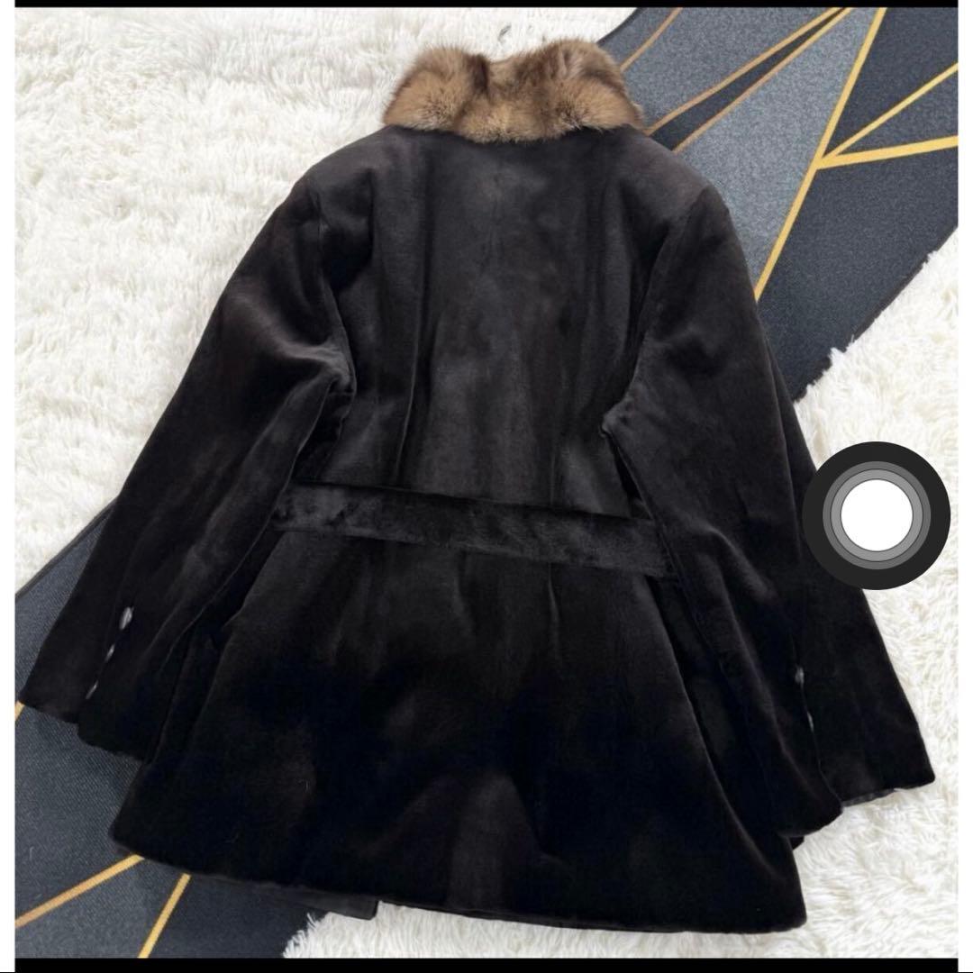 ミラショーン　ロシアンセーブルミンクコート 38サイズ