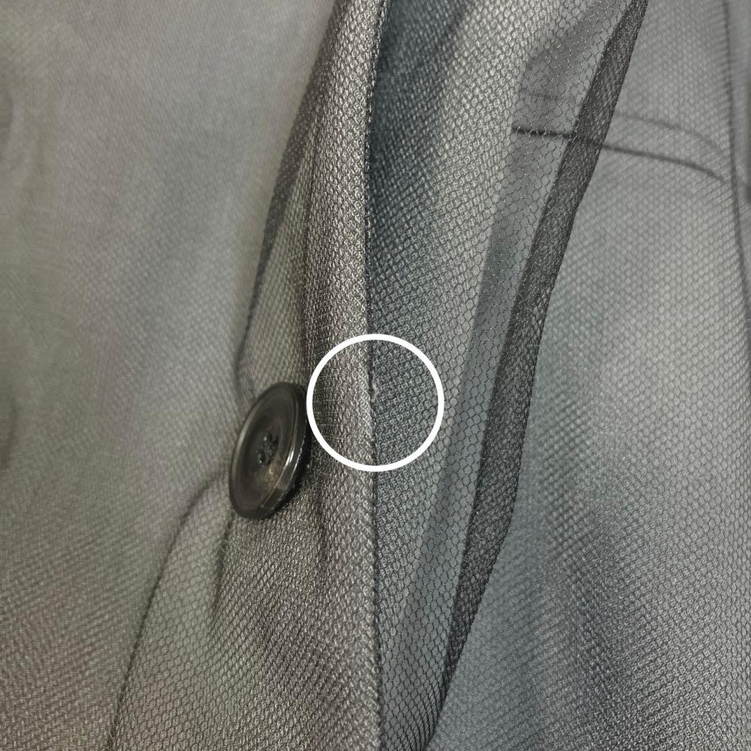 完売品　人気　ニアナ　ボクシーレイヤードチュールジャケット　チャコール　グレー系