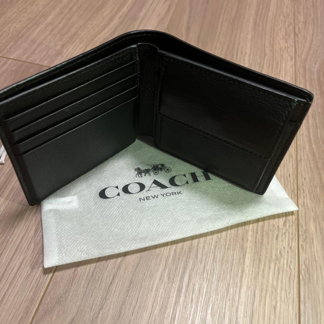 coach 財布 メンズ　二つ折り