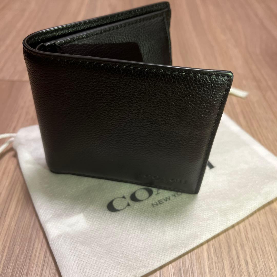 coach 財布 メンズ　二つ折り