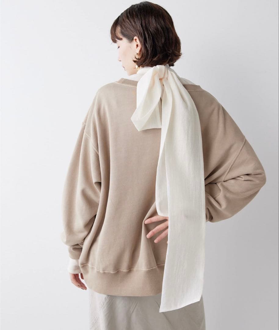 Whim Gazette ピグメントロゴウラケプルオーバー