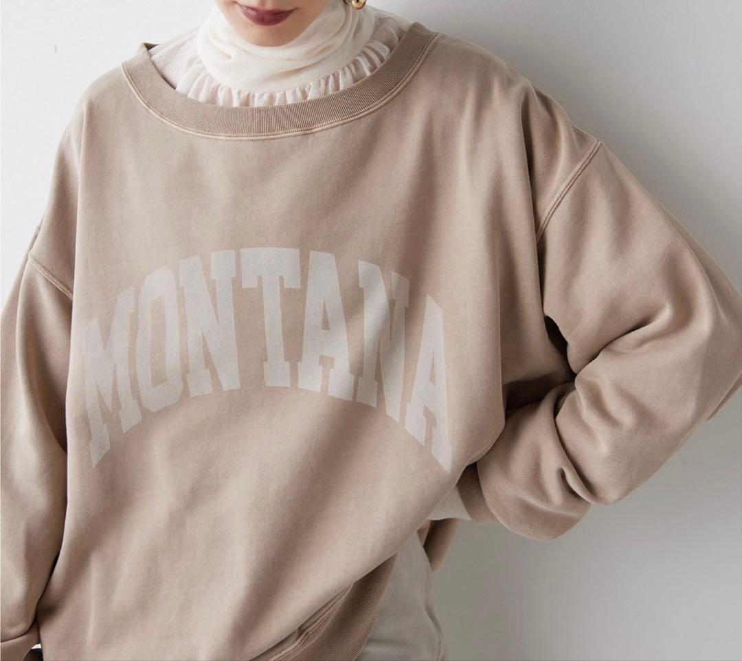 Whim Gazette ピグメントロゴウラケプルオーバー