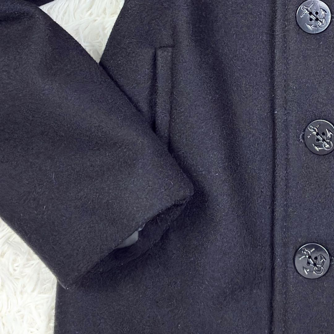 美品　ショット　ピーコート　ウールメルトン　キルティング　42　USA製　黒