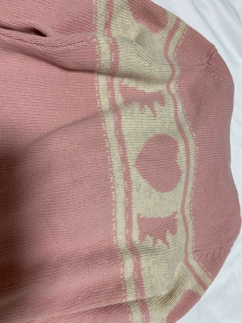 トップス JUICY COUTURE PINK KNIT HOODIE JACKET