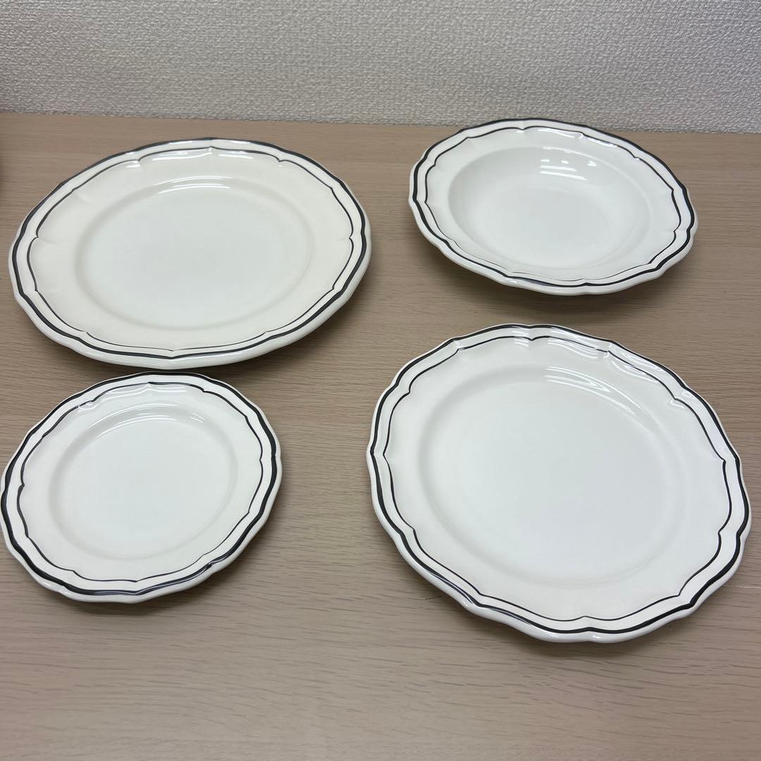 フランス　ジアン　フィレ　ブラック　プレート4種類　Ａ-578