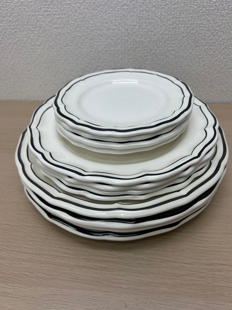 フランス　ジアン　フィレ　ブラック　プレート4種類　Ａ-578