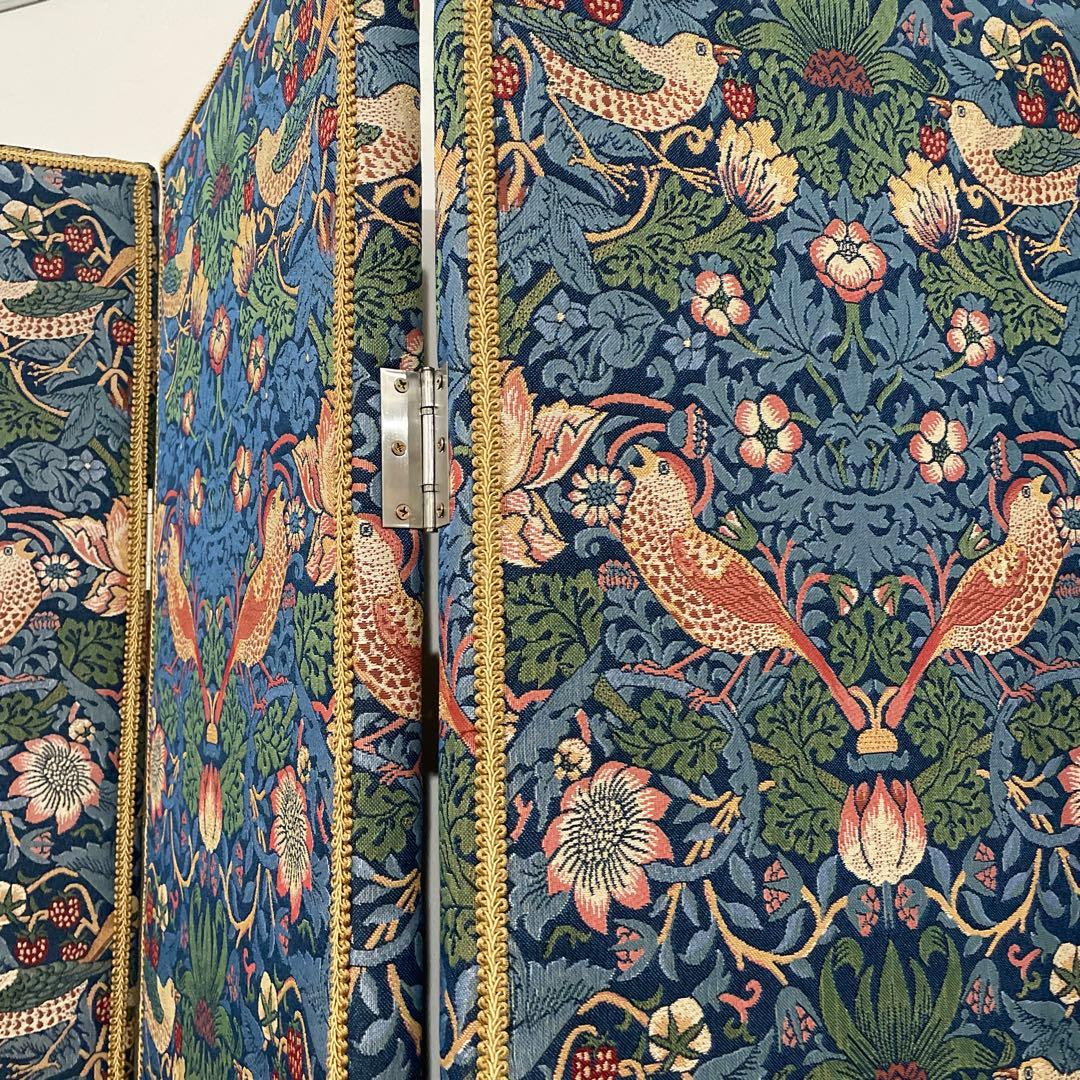 ジェニファーテイラー 4連 衝立 ファブリック カルトナージュ パーテーション