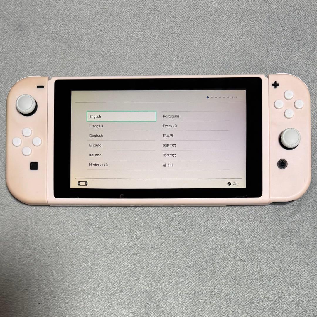 Nintendo Switch 本体 ピンク カスタム　正常動作品　スイッチ本体