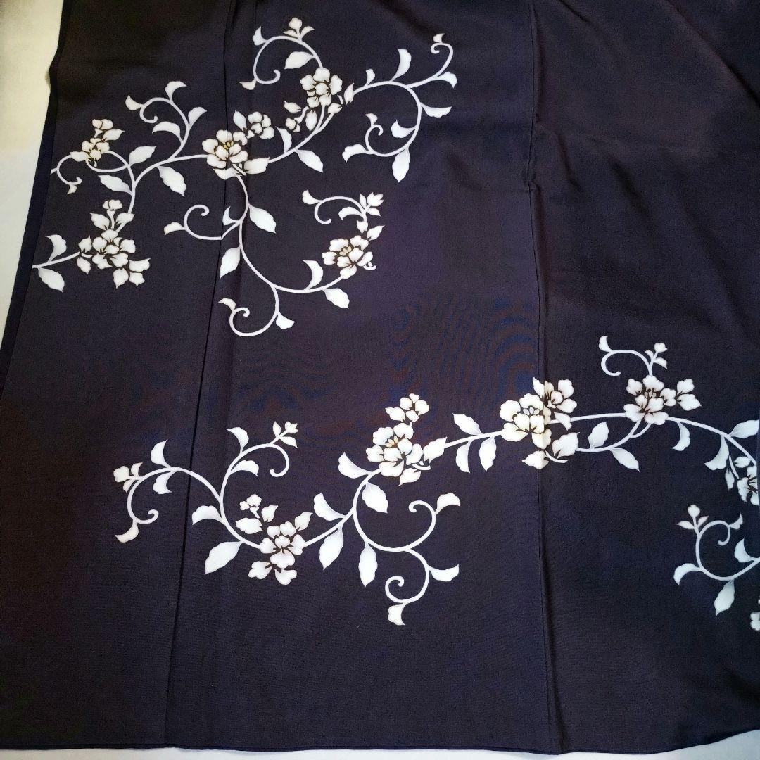 144 唐花模様 訪問着　特選　上質生地　プラスサイズ 頭重