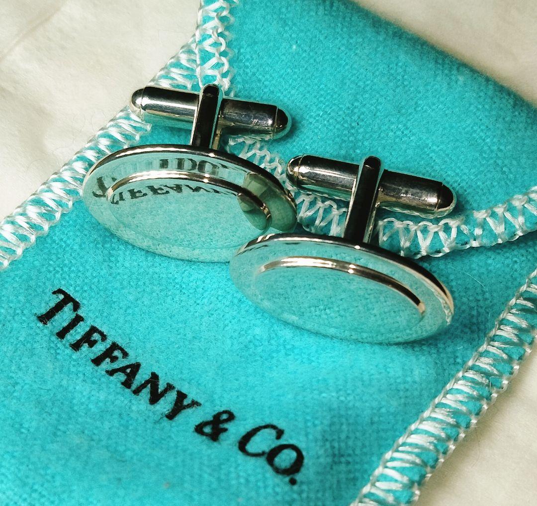 ティファニー シグネット カフス オーバル ラウンド STERLING 925