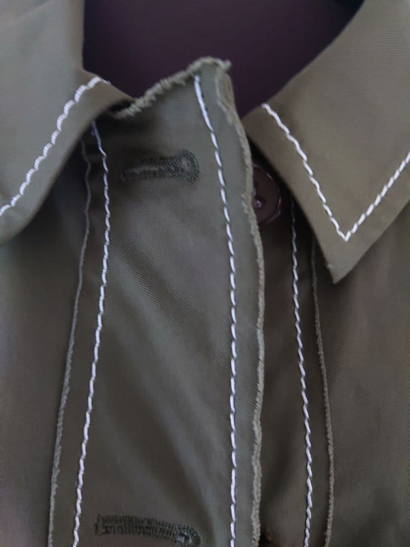 マチコジント machiko jinto オリーブグリーン ハーフコート