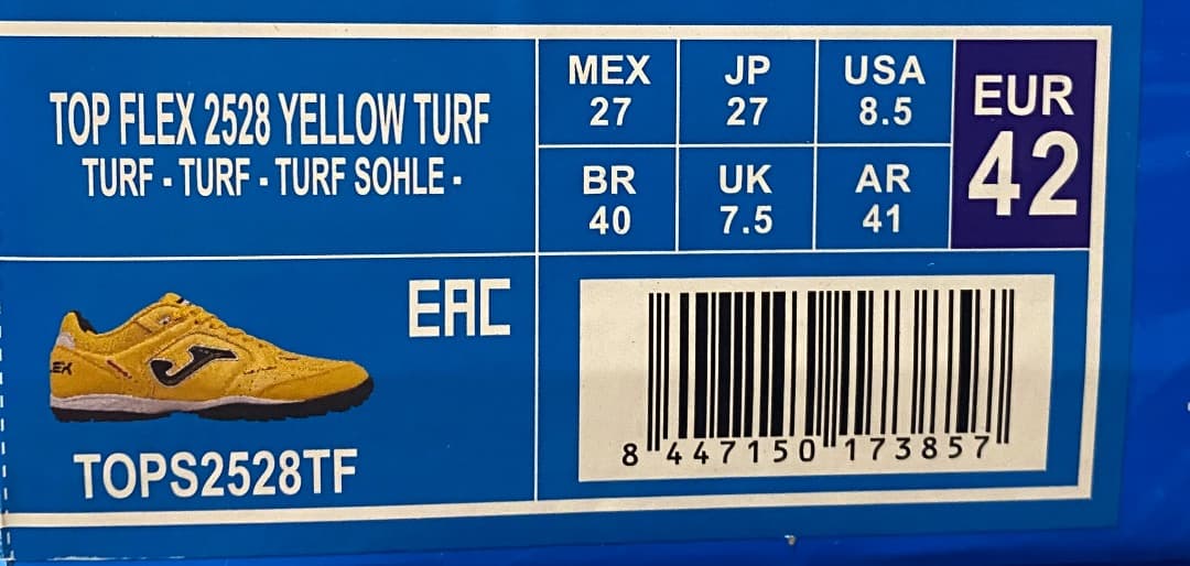 シューズ joma / TOP FLEX 2528 YELLOW TF (27)