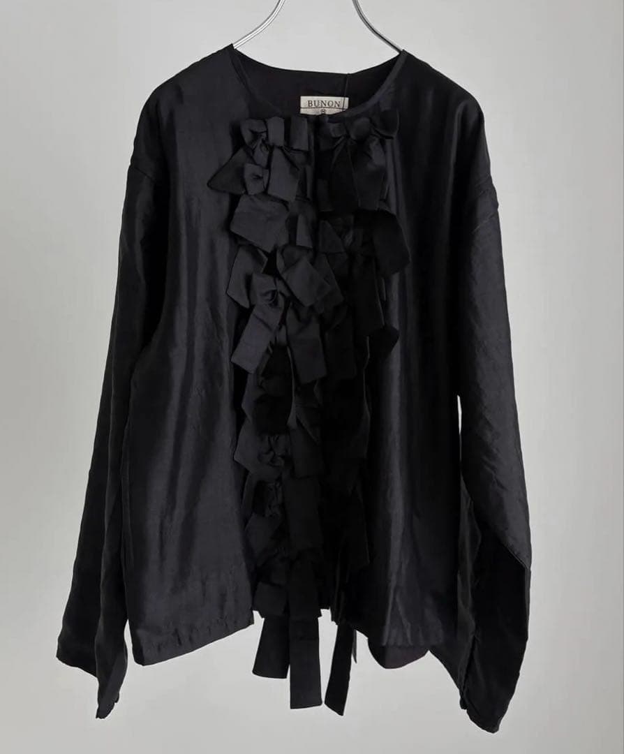 【新品タグ付き】今期完売 BUNON ブノン シルク リボンライトジャケット