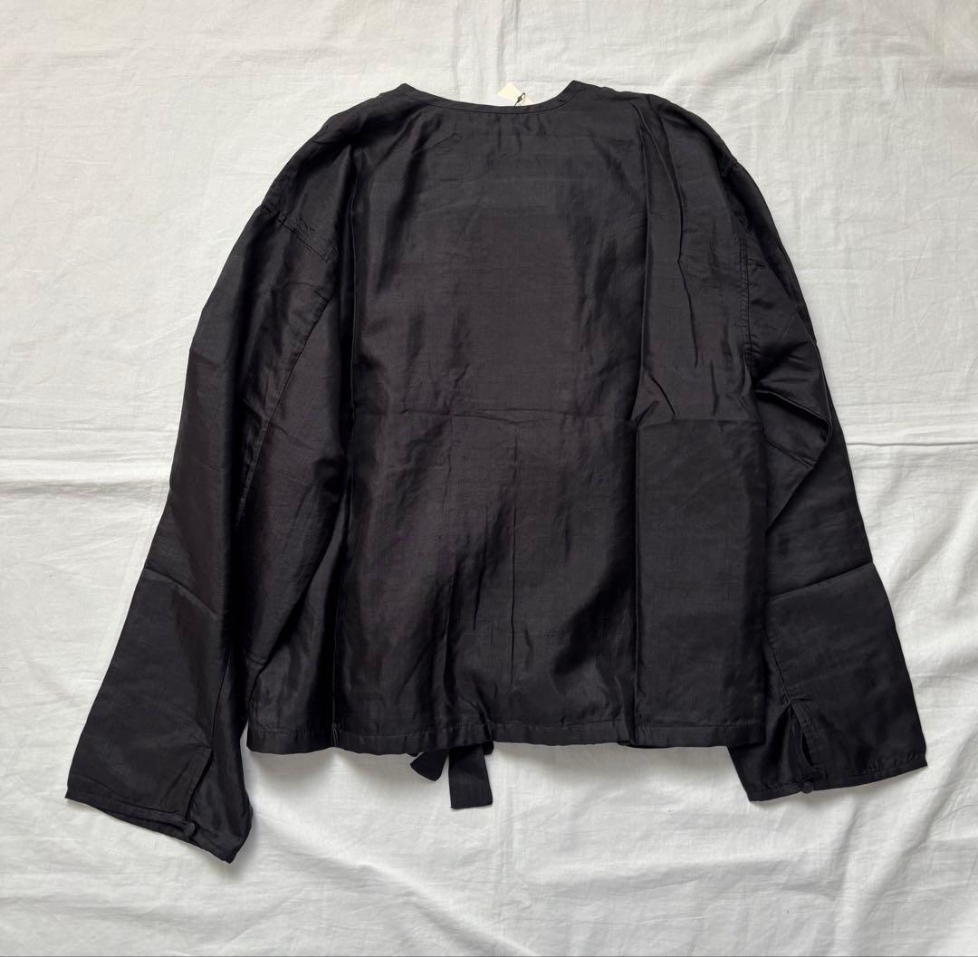 【新品タグ付き】今期完売 BUNON ブノン シルク リボンライトジャケット