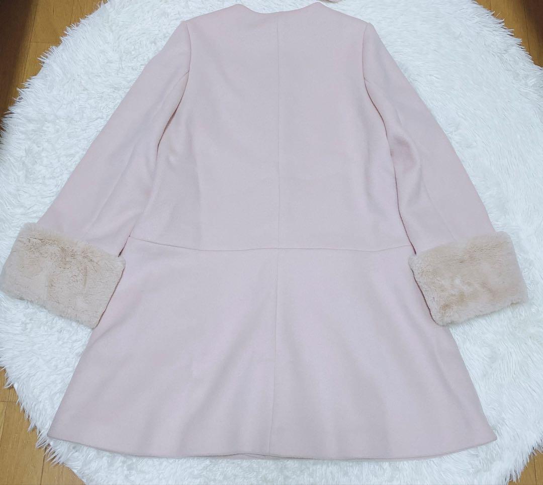 SNIDEL スナイデル　ビジューブローチAラインコート　ベージュ　1