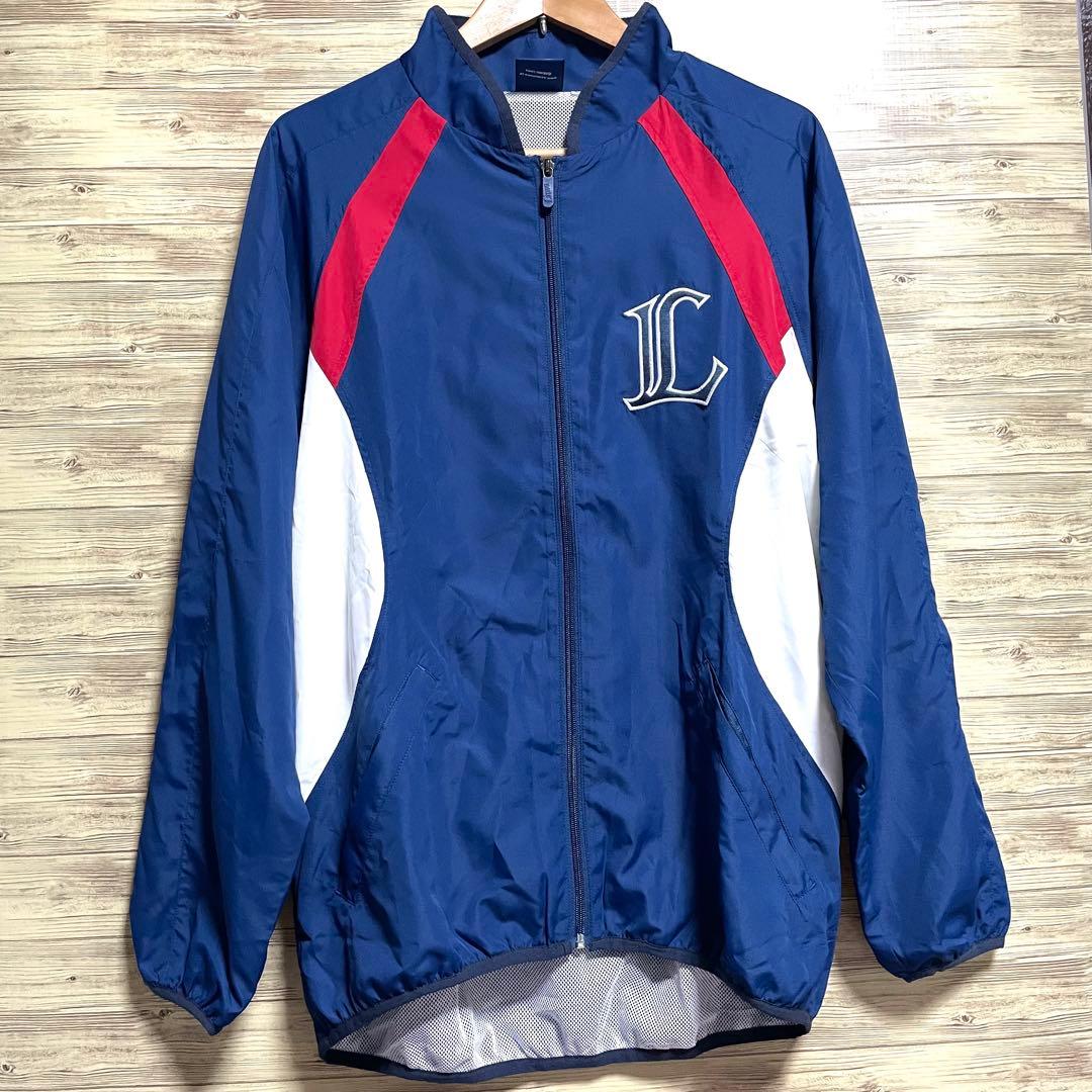 美品 埼玉西武ライオンズ ブルゾン 刺繍 Lサイズ グラウンドコート