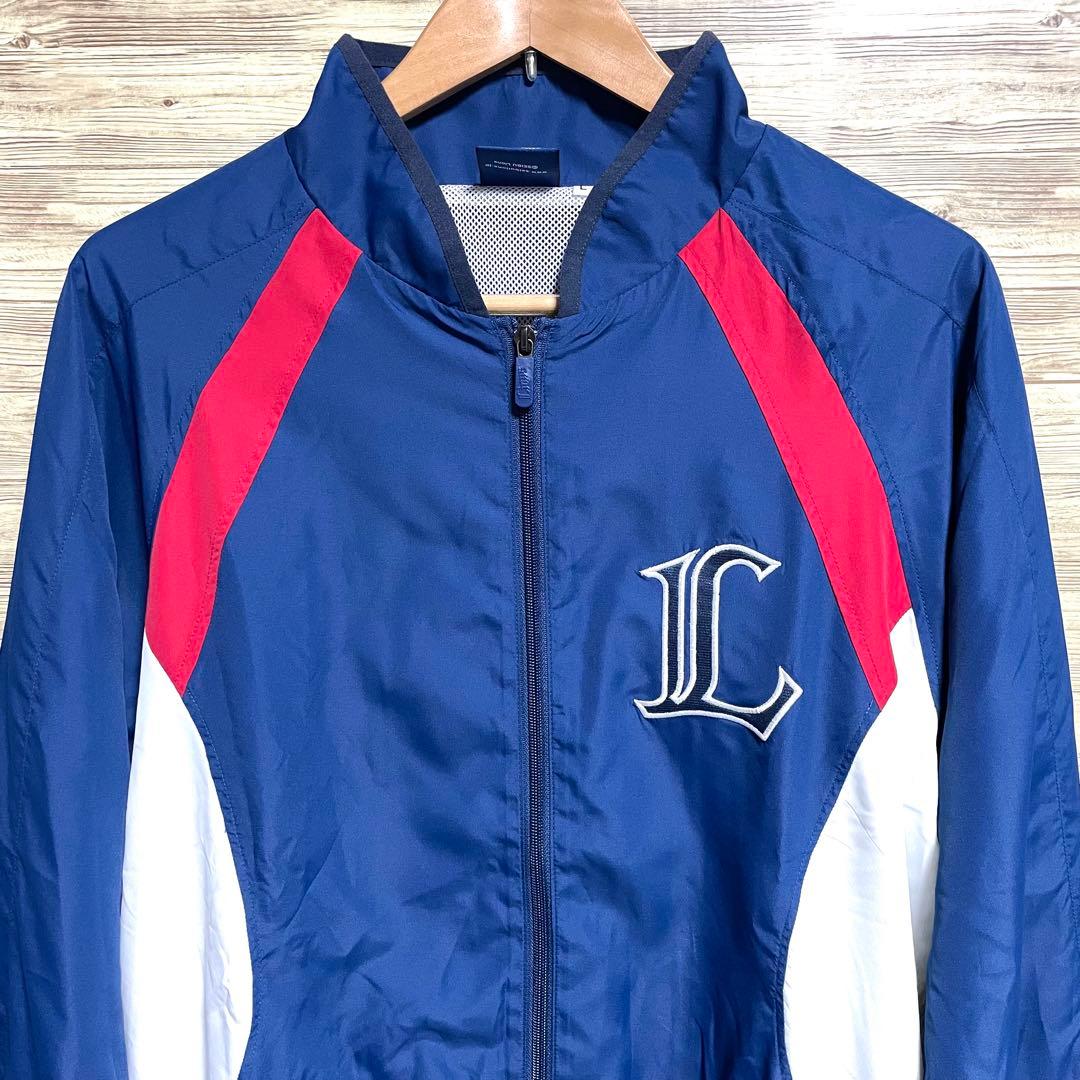 美品 埼玉西武ライオンズ ブルゾン 刺繍 Lサイズ グラウンドコート