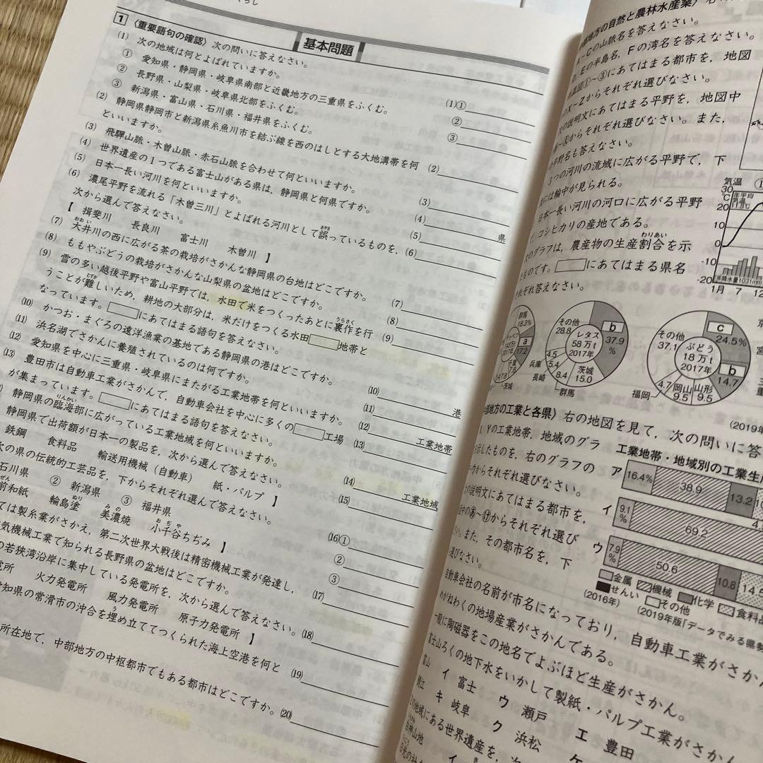浜学園 社会 フルセット日曜誌特別問題集 講義 I & マスター社会 地理