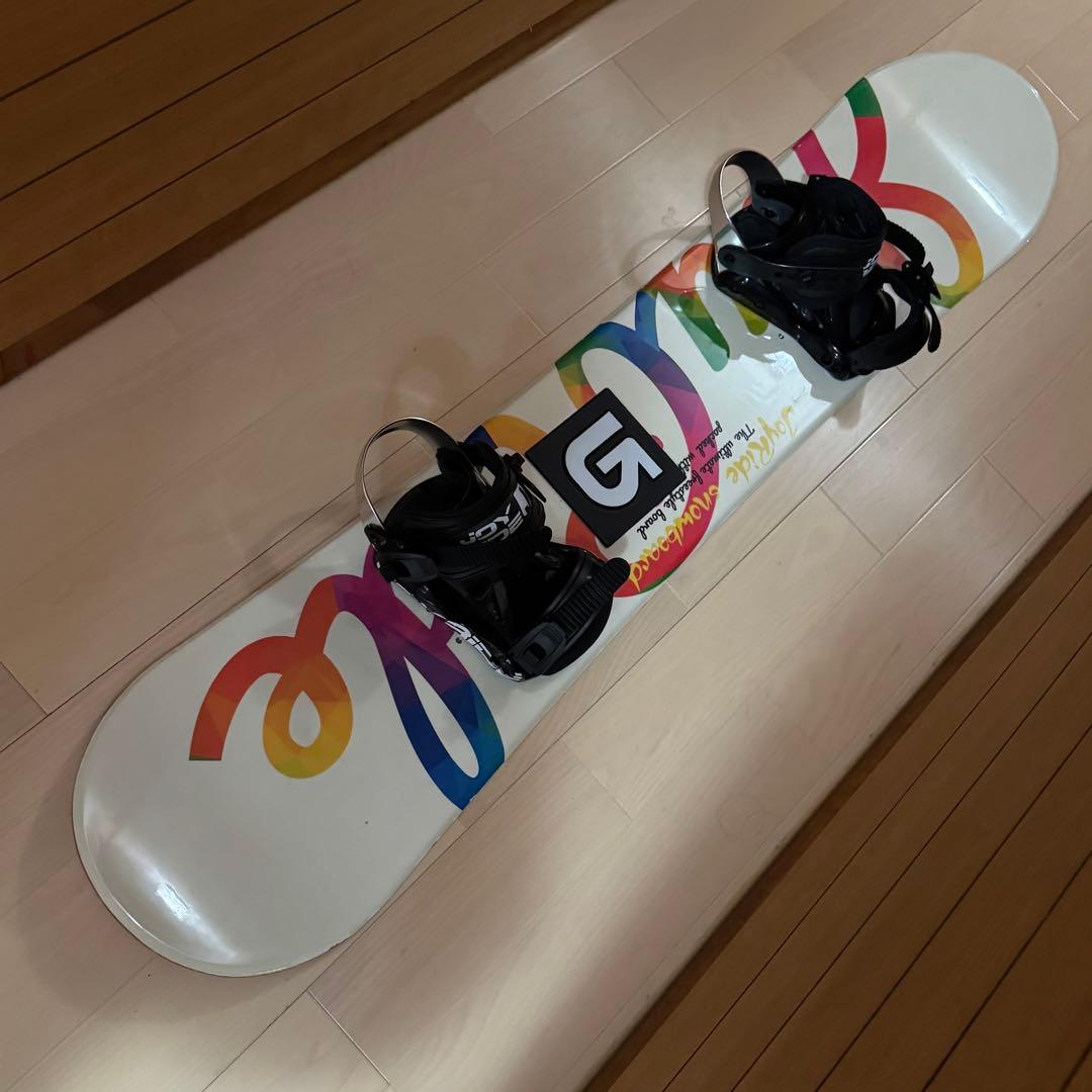 143cmスノーボード ビンディングバインディング付き初心者女性キッズレディース