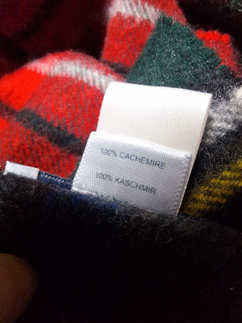 ジョンストンズ 大判 マフラー カシミヤ