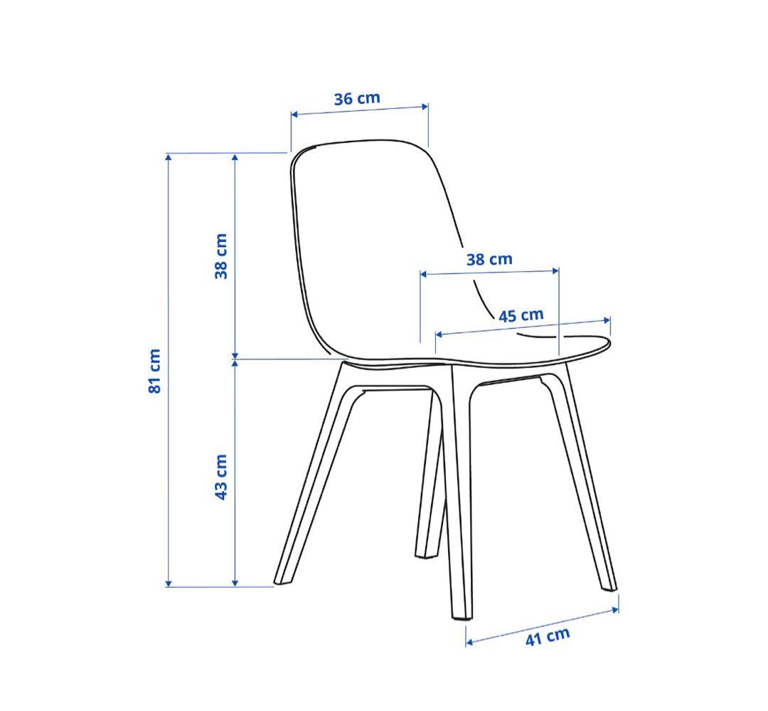 IKEA ODGER オドゲル ホワイトベージュ　ダイニングチェア2脚