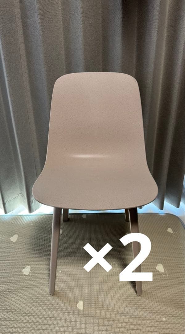 IKEA ODGER オドゲル ホワイトベージュ　ダイニングチェア2脚