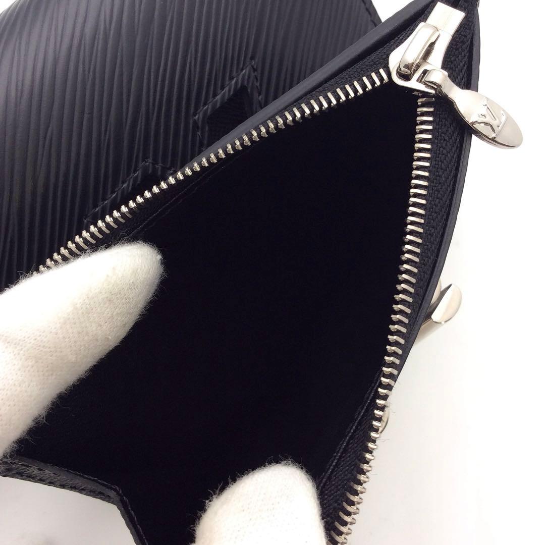 ルイヴィトン エピ ポルトフォイユ ツイスト コンパクト 黒 三つ折り財布