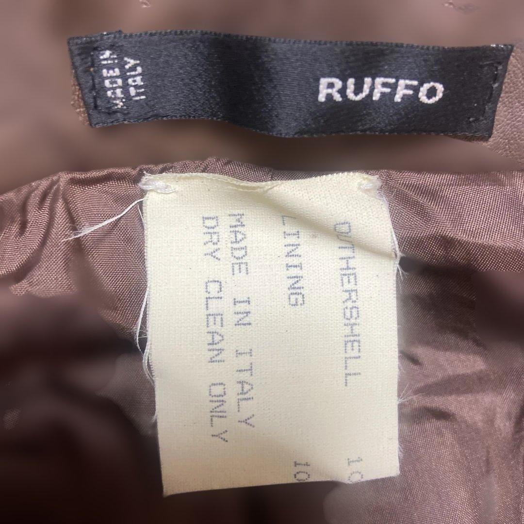 RUFFO ルッフォ　レザー パンツ　イタリア製　ナッパレザー　ブラウン