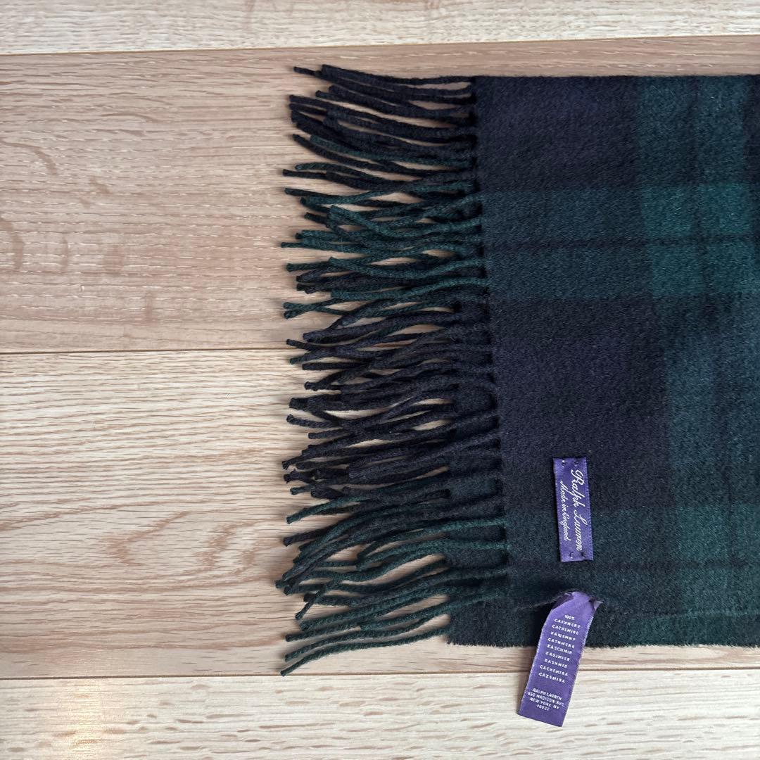 ラルフローレン パープルレーベル マフラー カシミヤ 100%