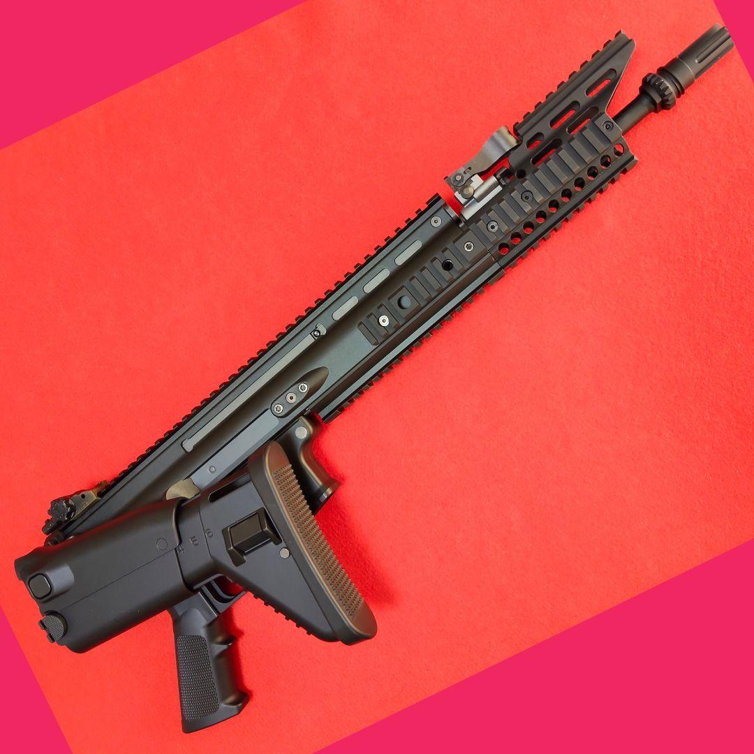 東京マルイ　次世代電動ガン SCAR-L ブラック　ブースター付