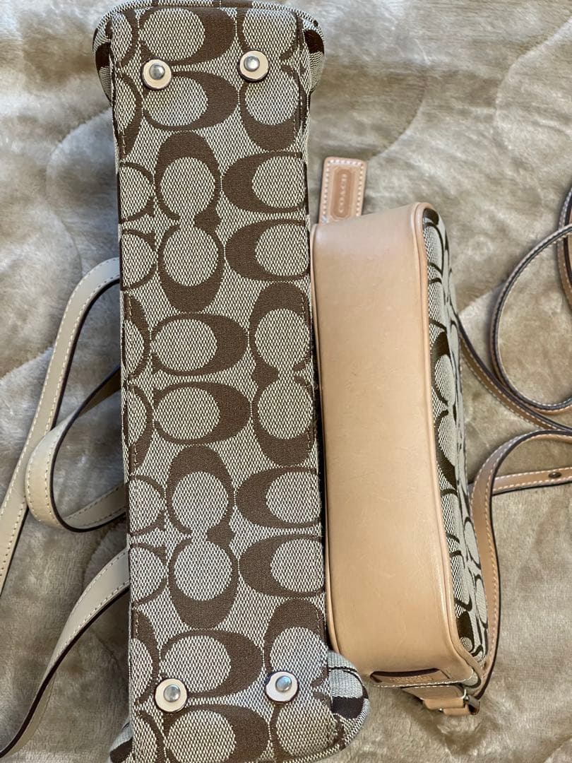 COACH シグネチャー トートバッグ2点＋財布セット ベージュ