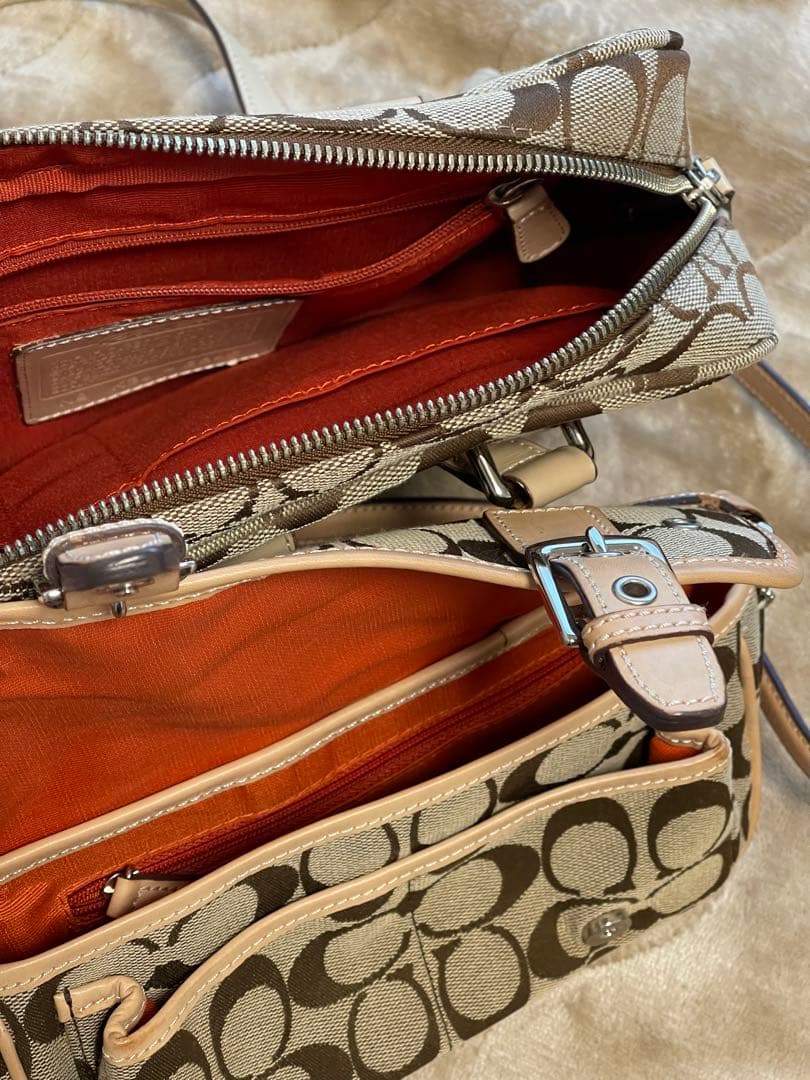 COACH シグネチャー トートバッグ2点＋財布セット ベージュ