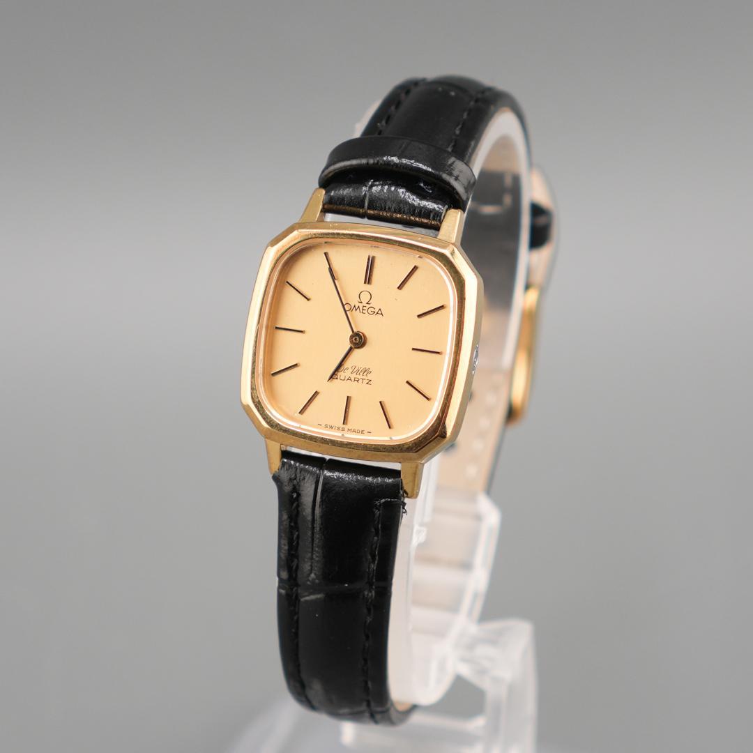 稼働 OMEGA De Ville 腕時計 新品電池 新品ベルト クォーツ