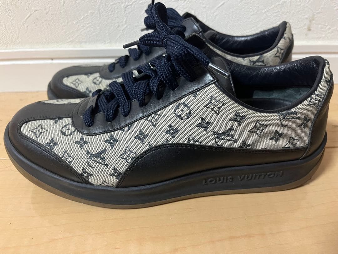 ルイ・ヴィトン スニーカー グレー ネイビー