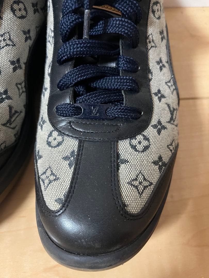 ルイ・ヴィトン スニーカー グレー ネイビー