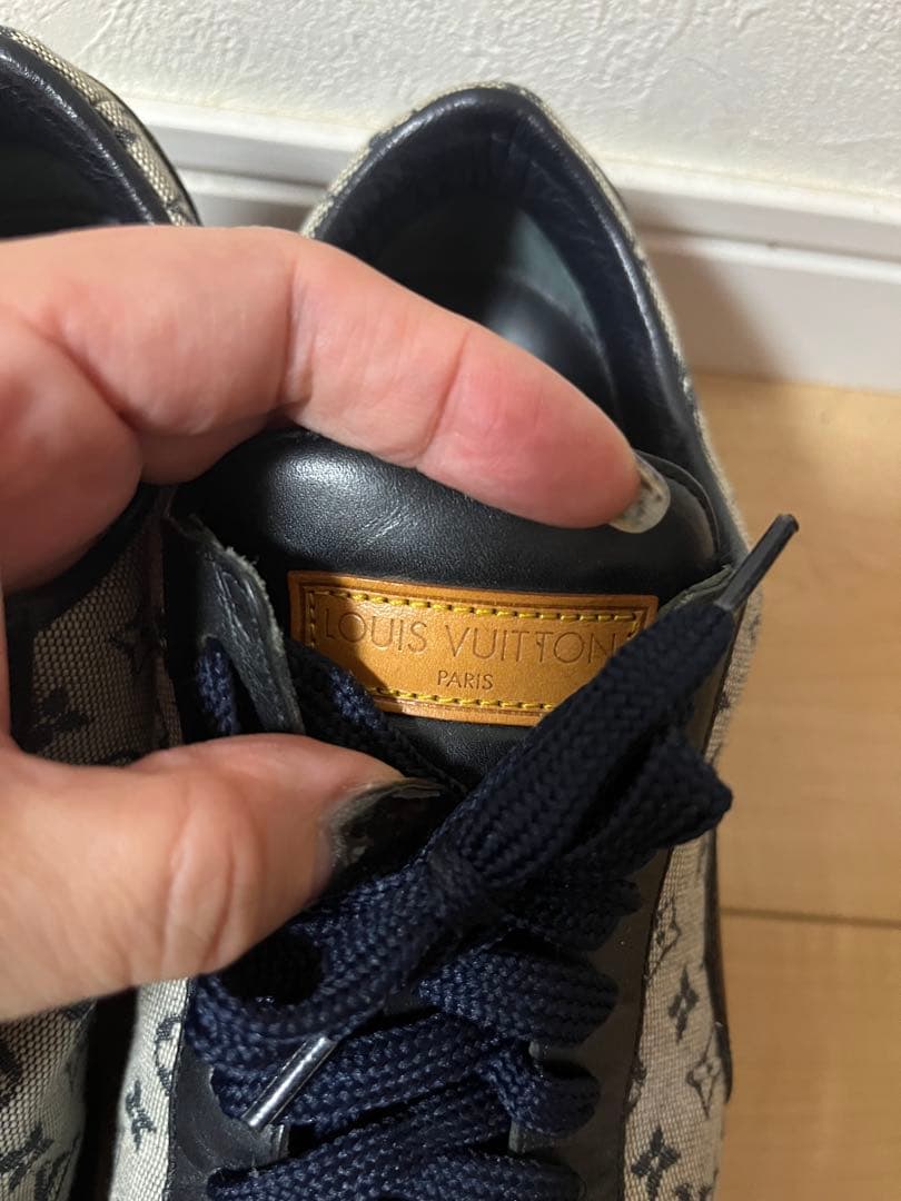 ルイ・ヴィトン スニーカー グレー ネイビー