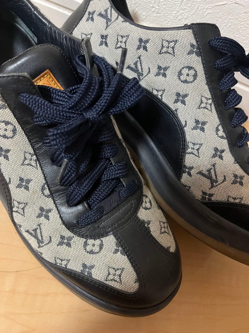 ルイ・ヴィトン スニーカー グレー ネイビー