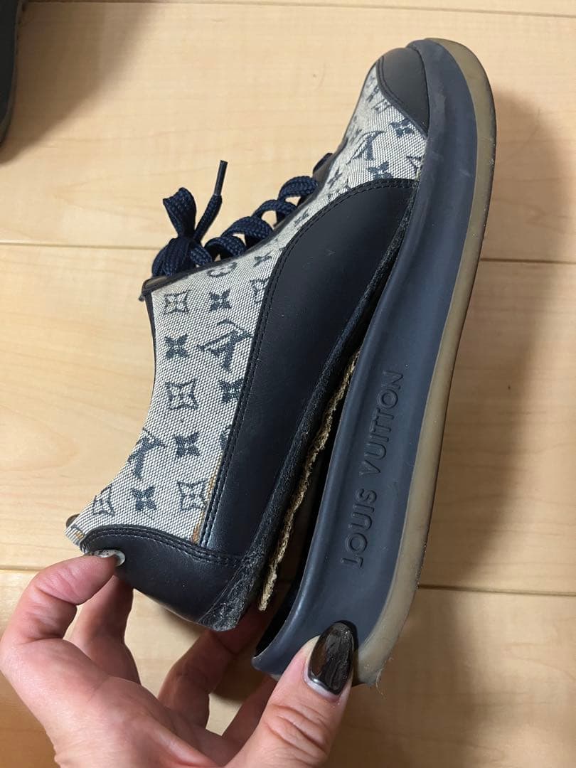 ルイ・ヴィトン スニーカー グレー ネイビー