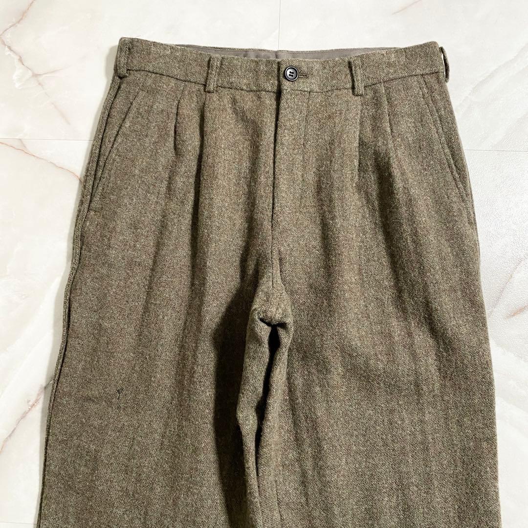 A17664 コムデギャルソンオムプリュス 98AW 2タックウール縮絨パンツM