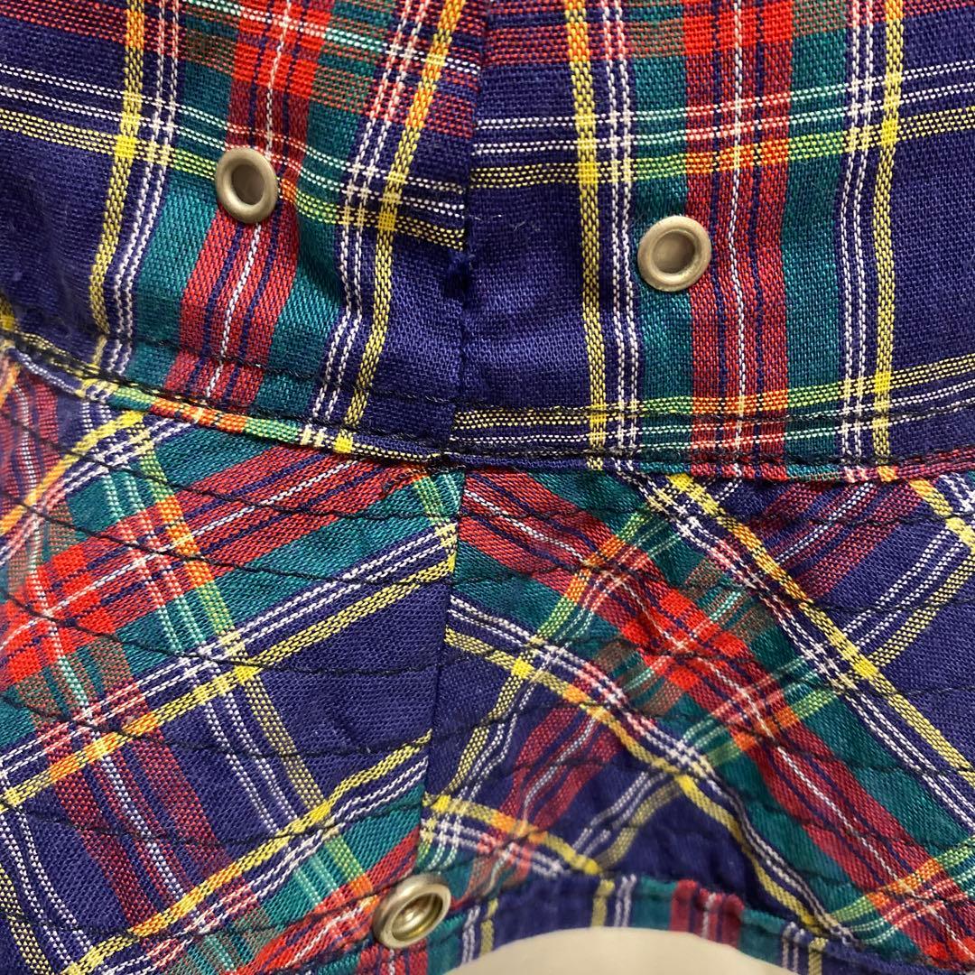 STUSSYオールドステューシー チェック柄 バケットハット USA製